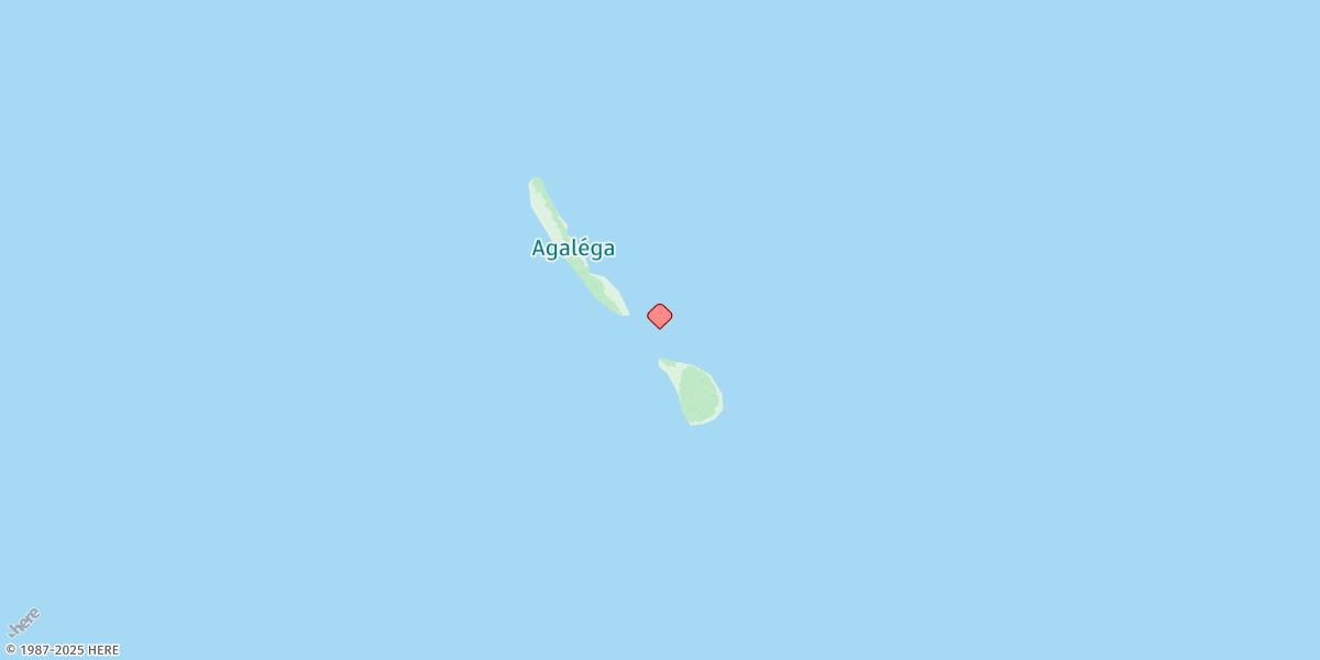 Map of Agalega Islands