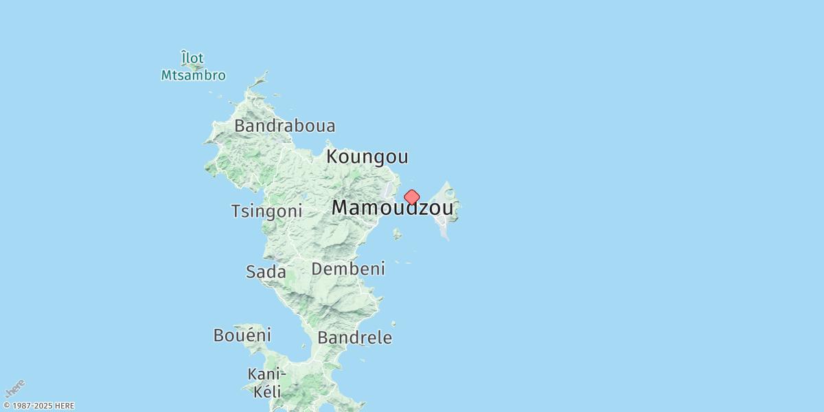Map of Dzaoudzi