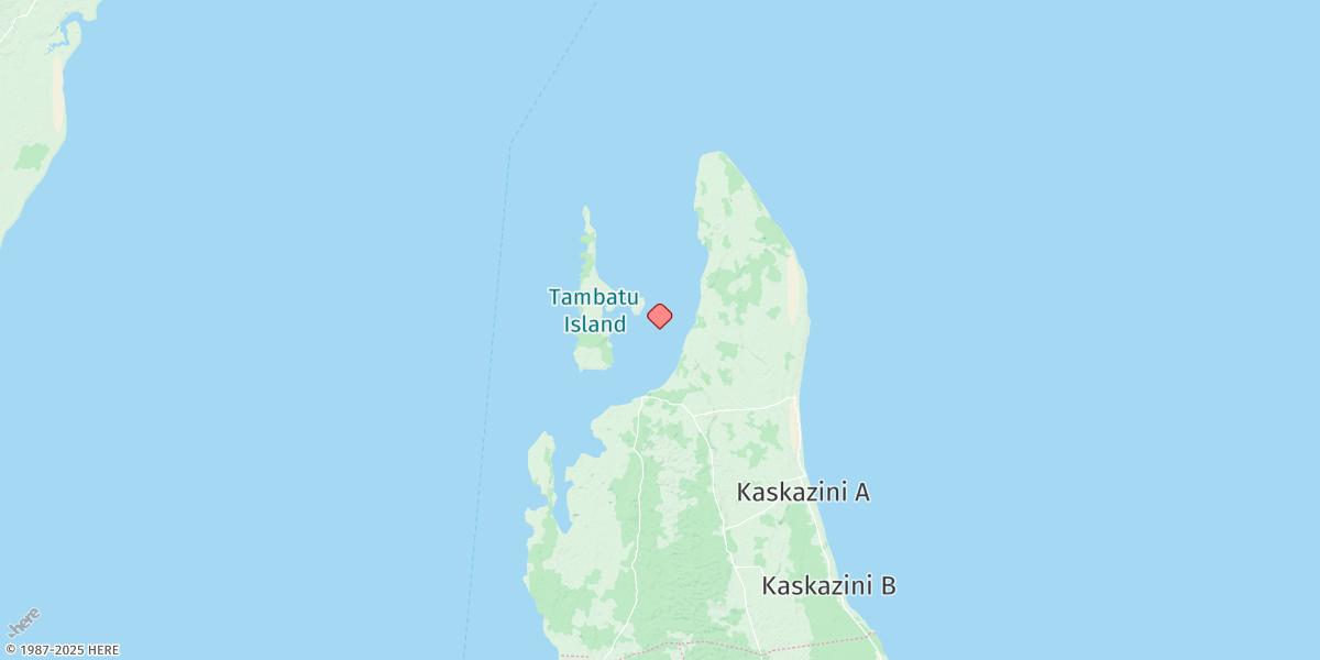 Map of Mkokotoni Harbour