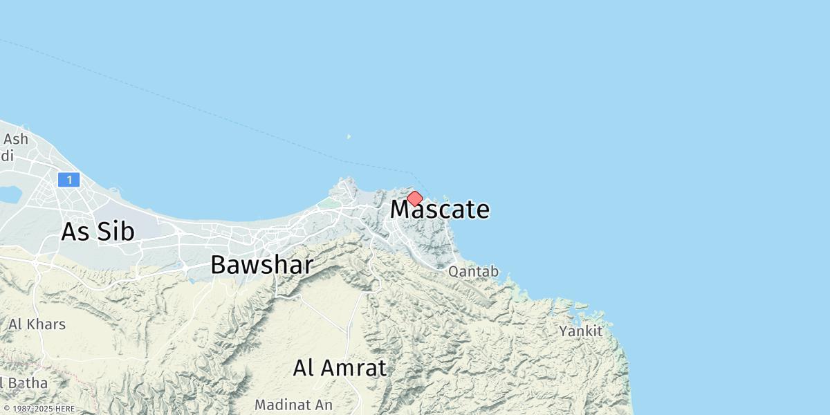 Map of Port Sultan Qaboos