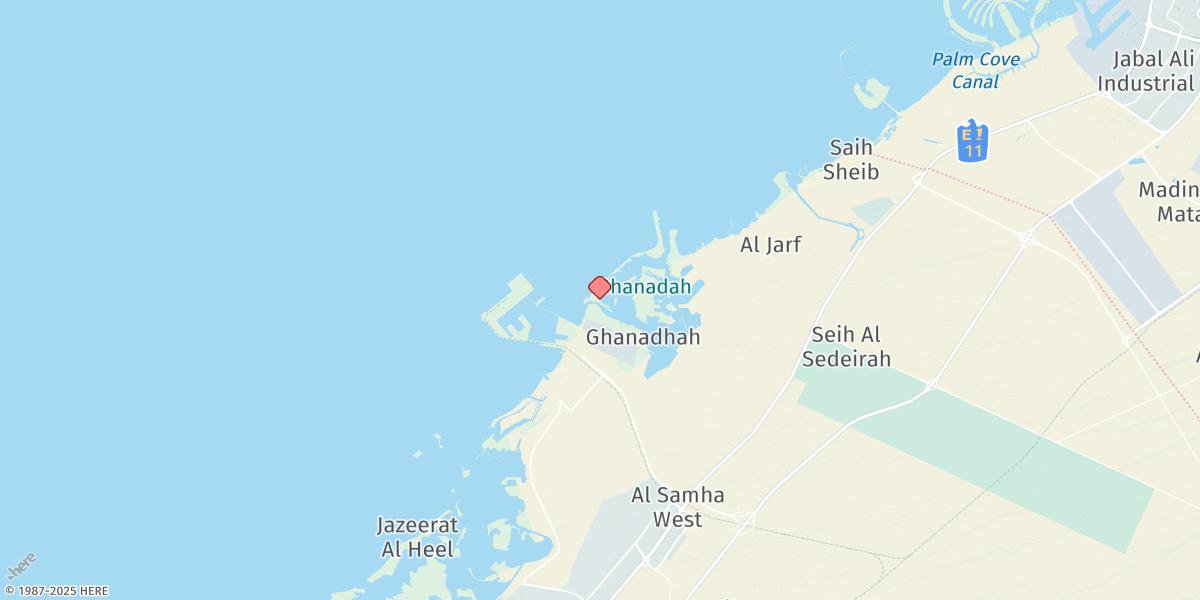 Map of Khawr Ghurabi