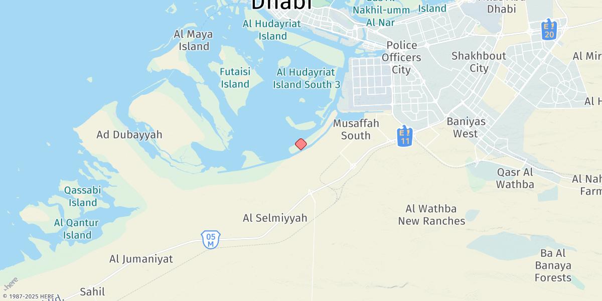 Map of New Musaffah Channel (Outer)