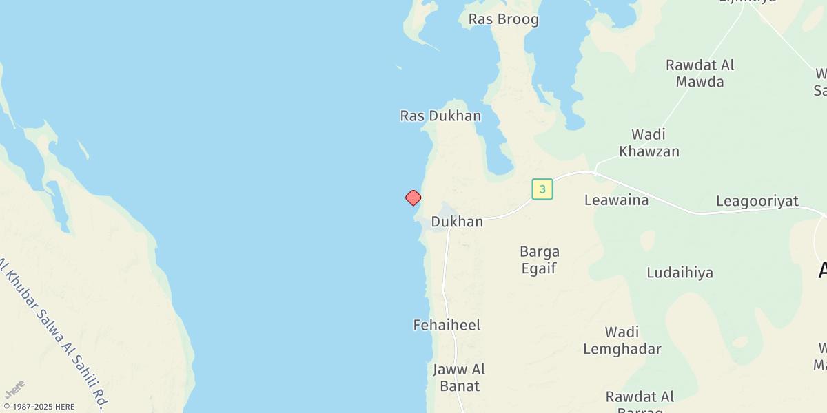 Map of Dukhan