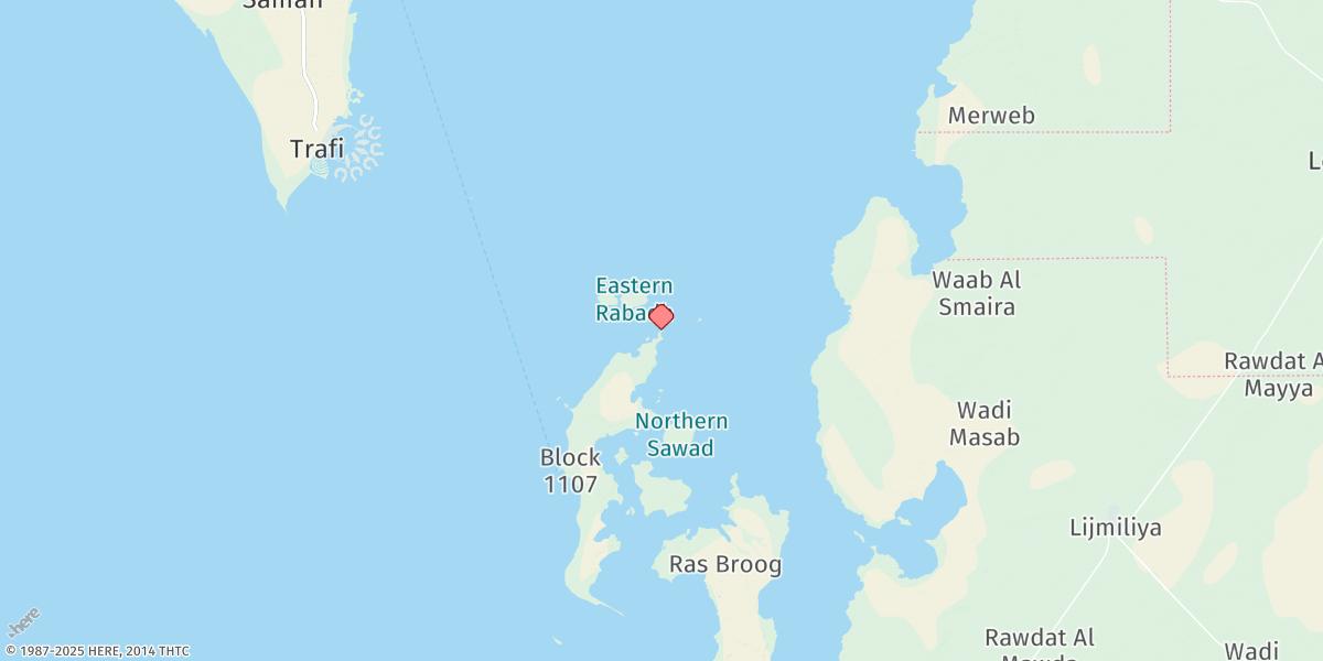 Map of Hawar Island (North East)