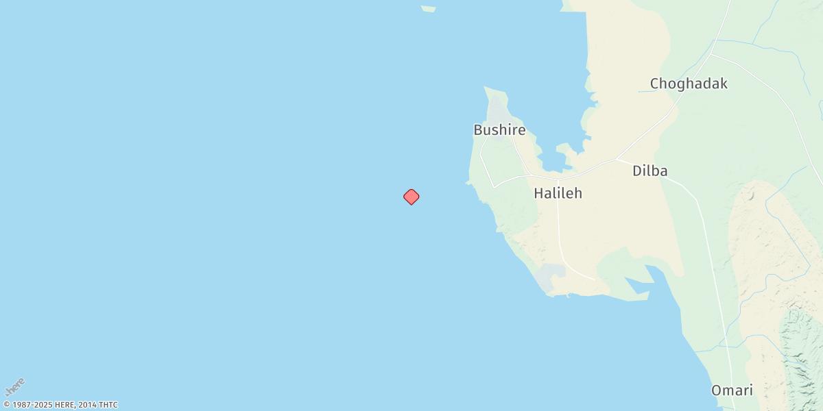 Map of Bushehr