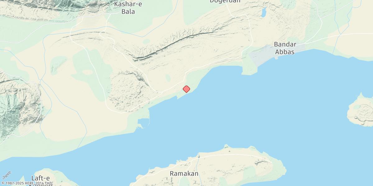 Map of Bandar-e Shahid Rajai