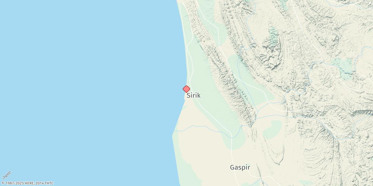 Map of Bandar-e Sirik