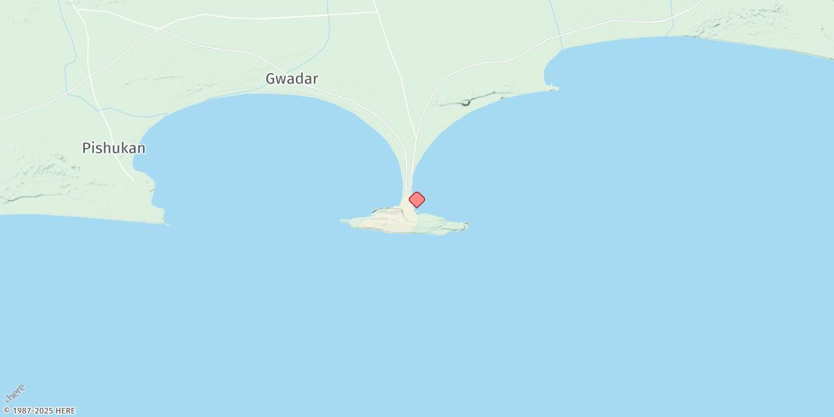 Map of Gwadar
