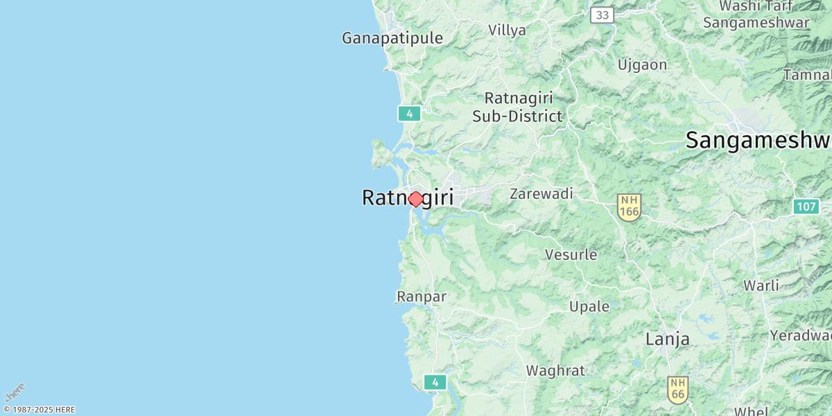 Map of Ratnagiri Bay