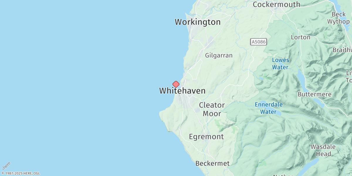 Map of Whitehaven