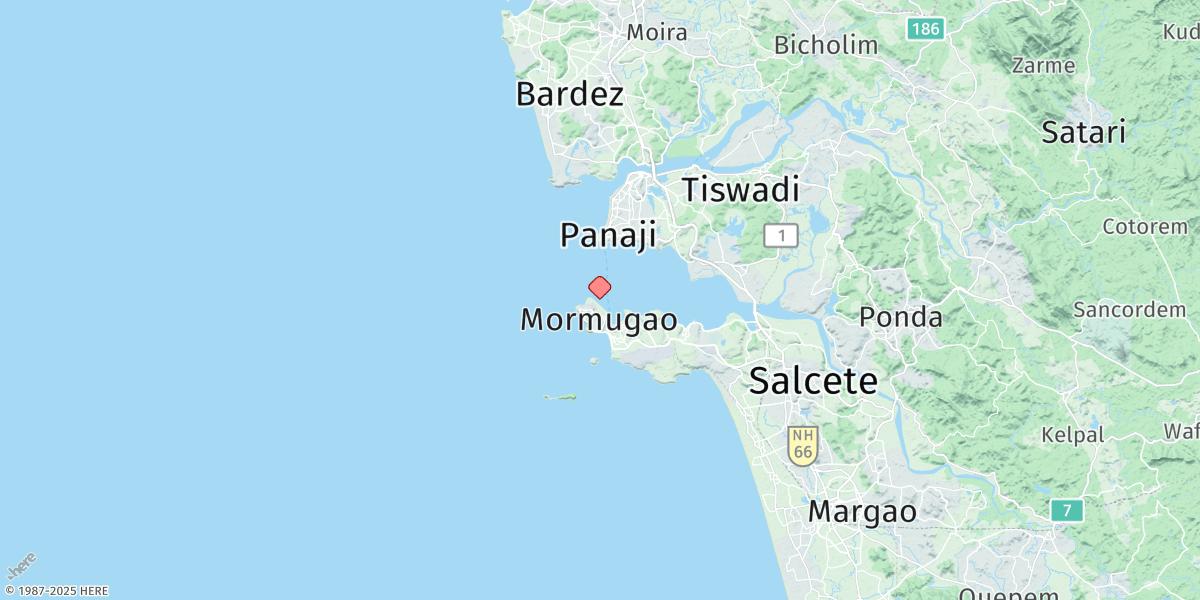 Map of Mormugao