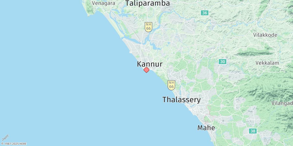 Map of Cannanore