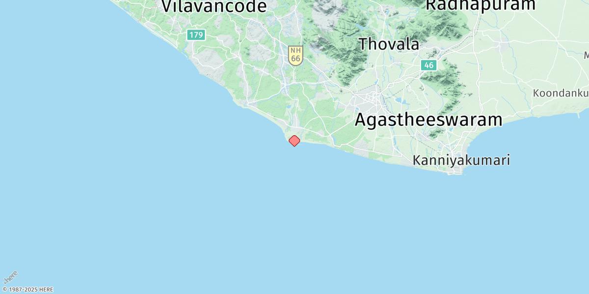Map of Muttam Point