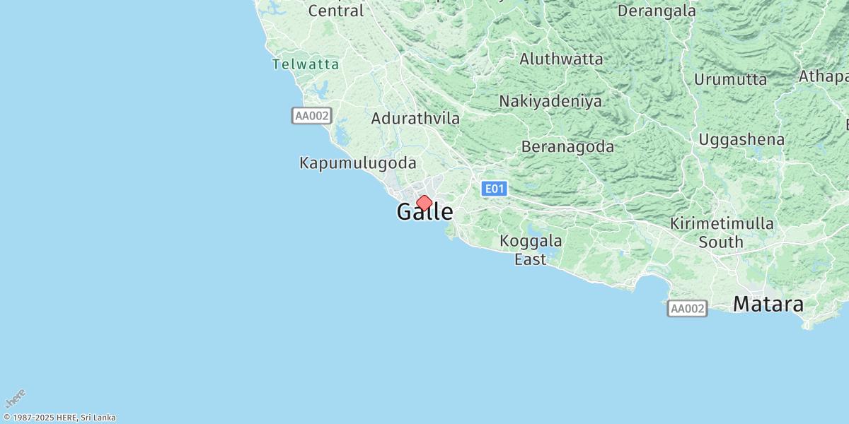Map of Galle