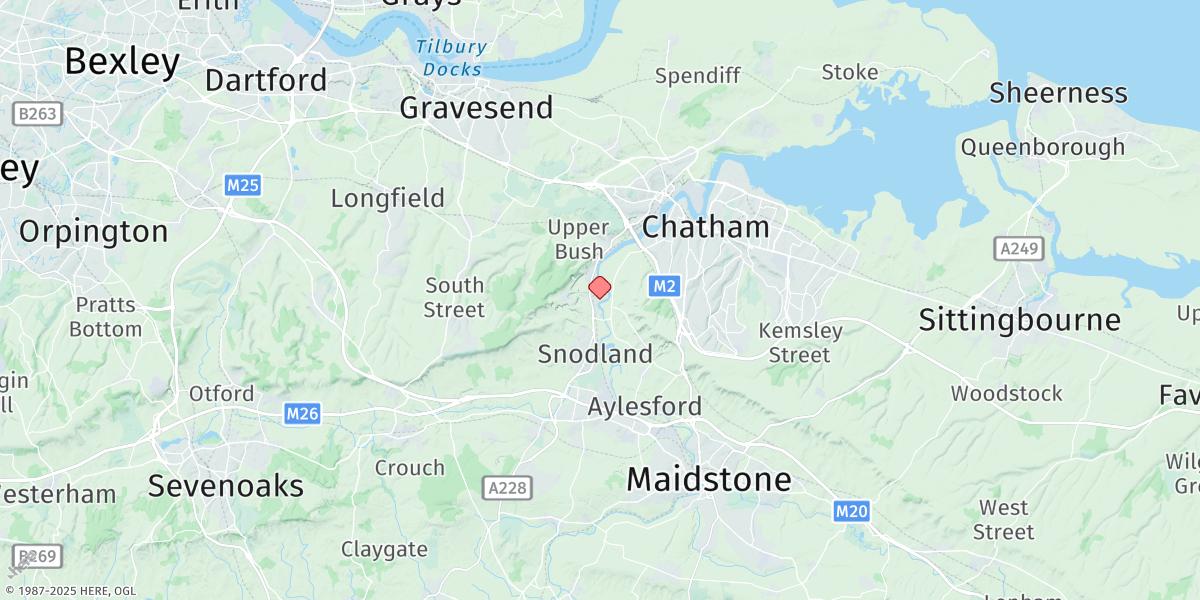 Map of Wouldham