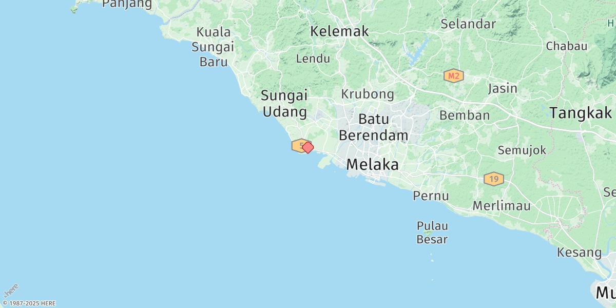 Map of Tanjung Keling
