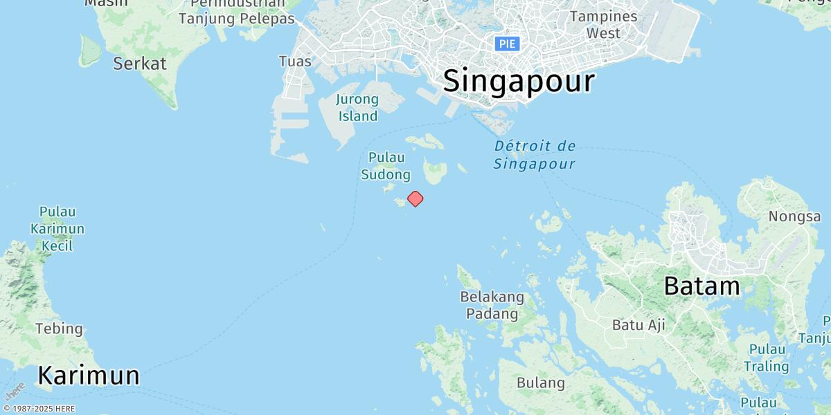 Map of Raffles Lighthouse
