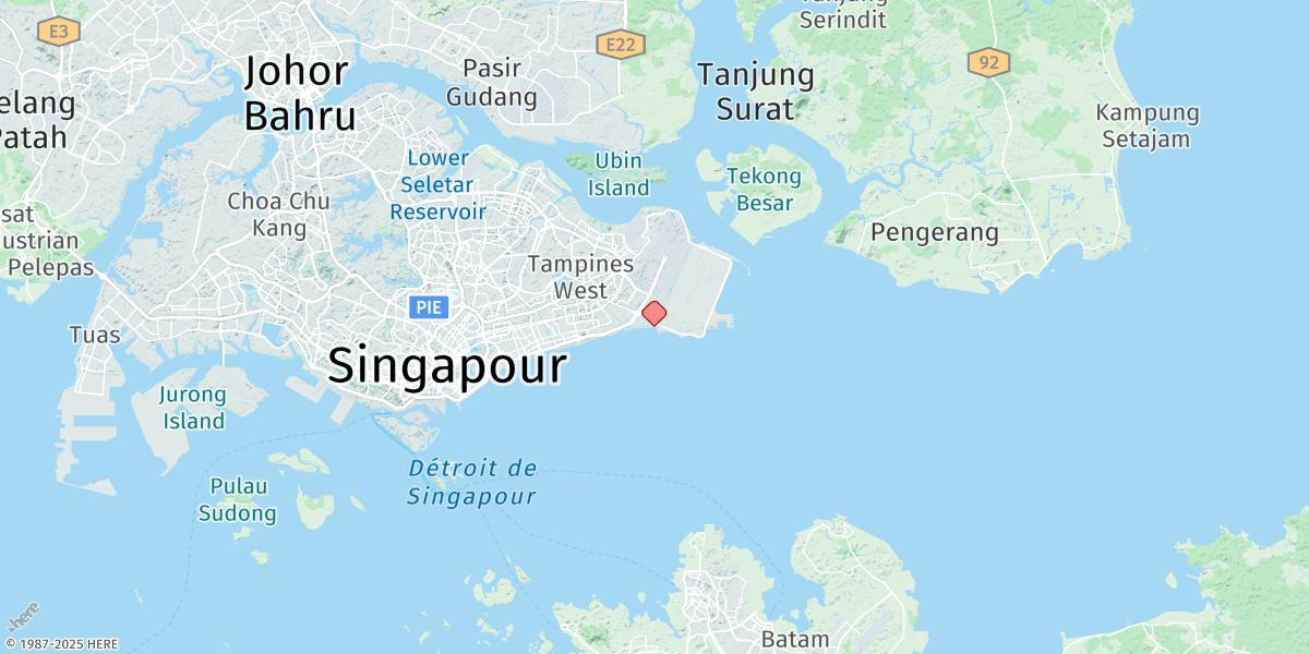 Map of Tanah Merah