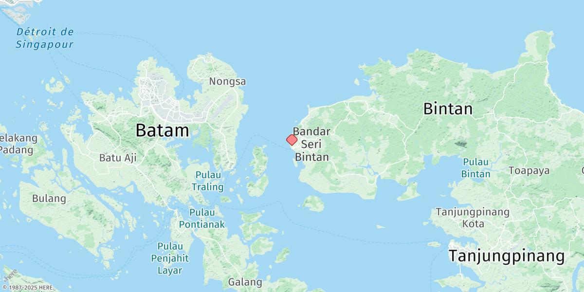 Map of Tanjunguban