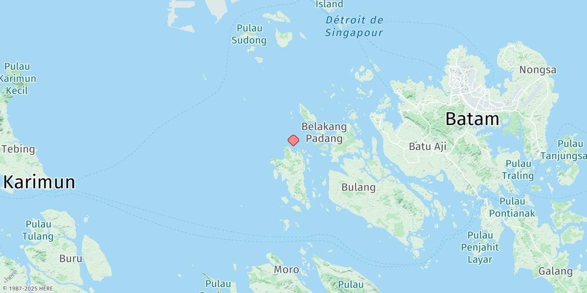 Map of Pulau Kepalajerih