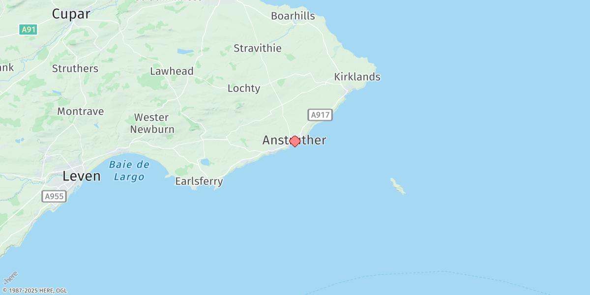 Map of Anstruther Easter