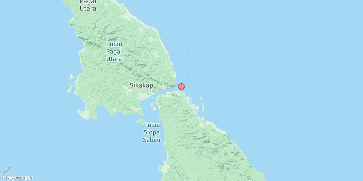 Map of Pulau Tonggo