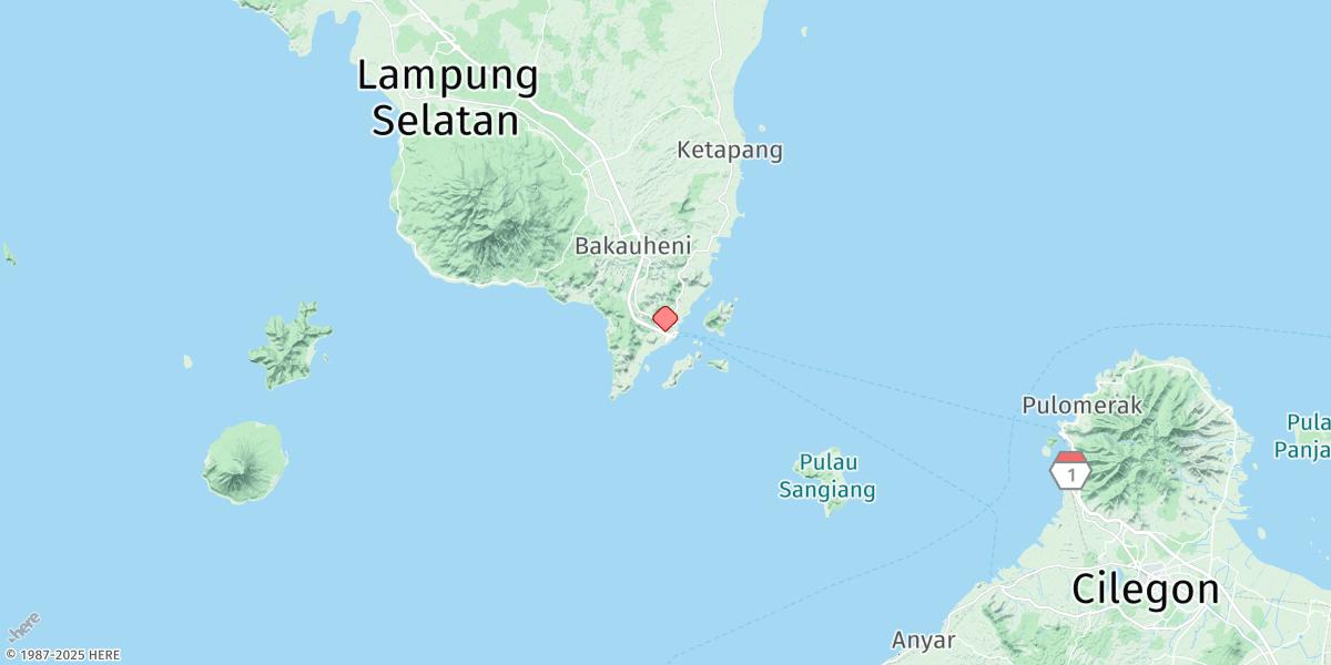 Map of Bakauhuni
