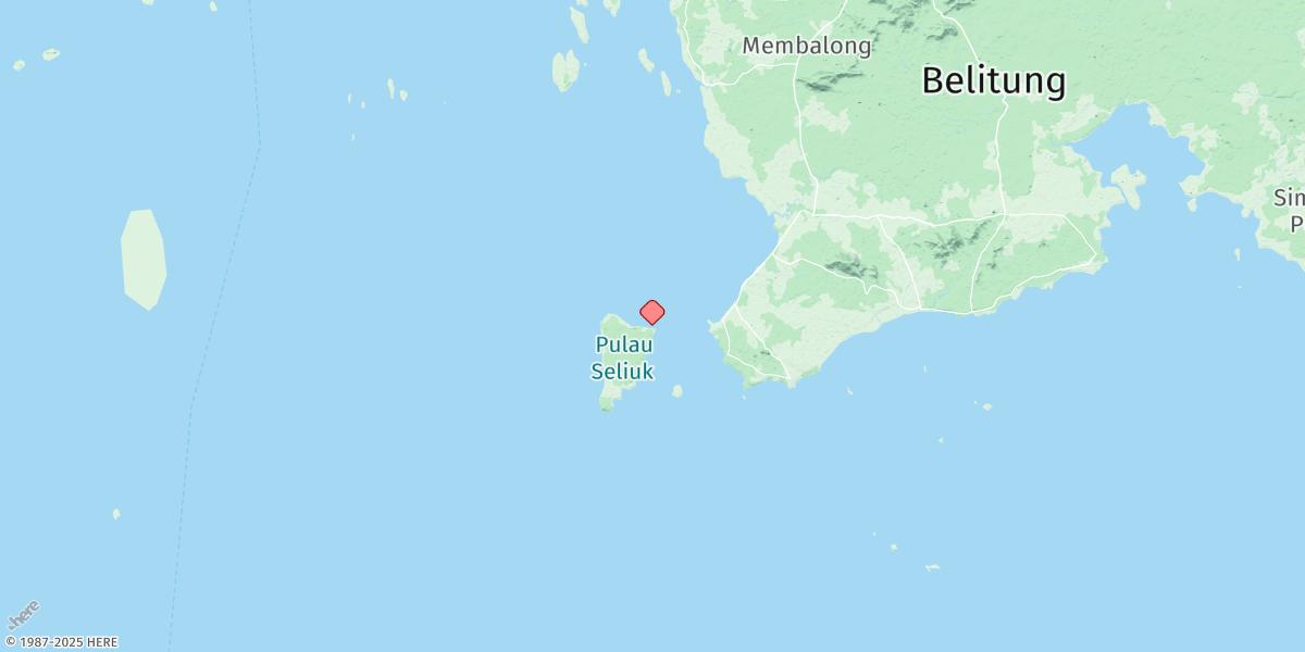 Map of Pulau Seliu