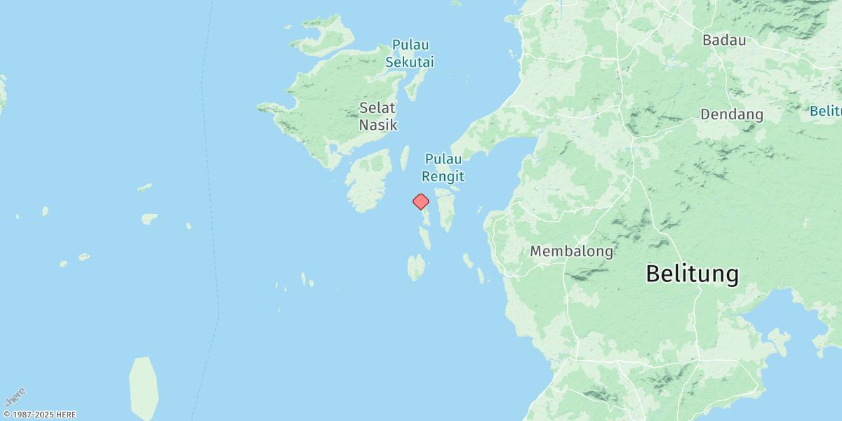 Map of Pulau Ru