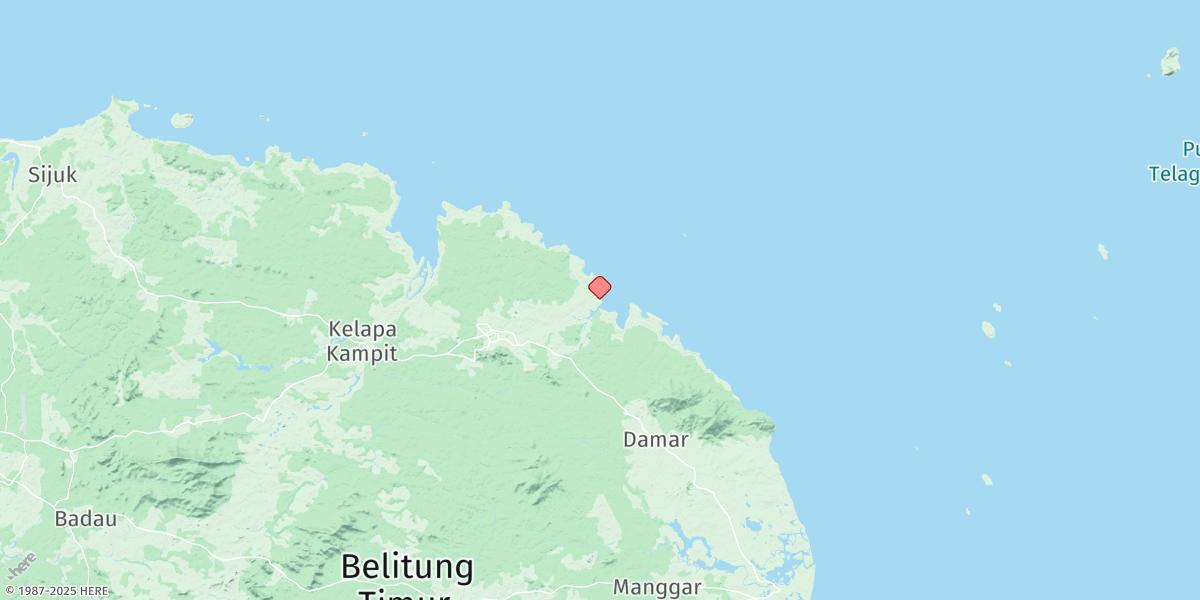 Map of Teluk Pering
