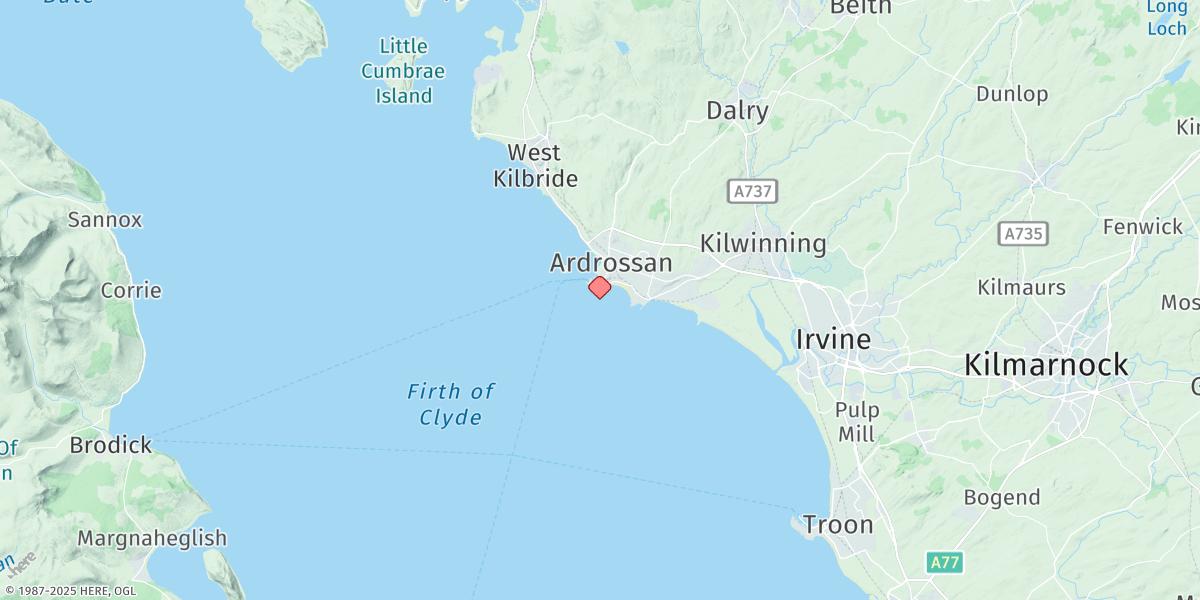 Map of Ardrossan