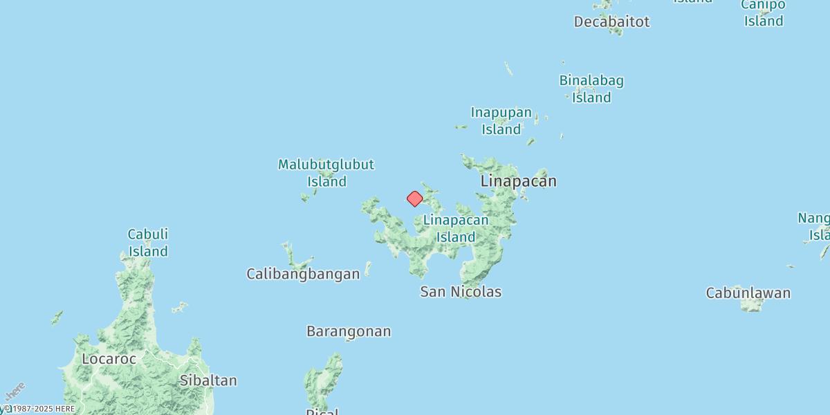 Map of Linapakan Island