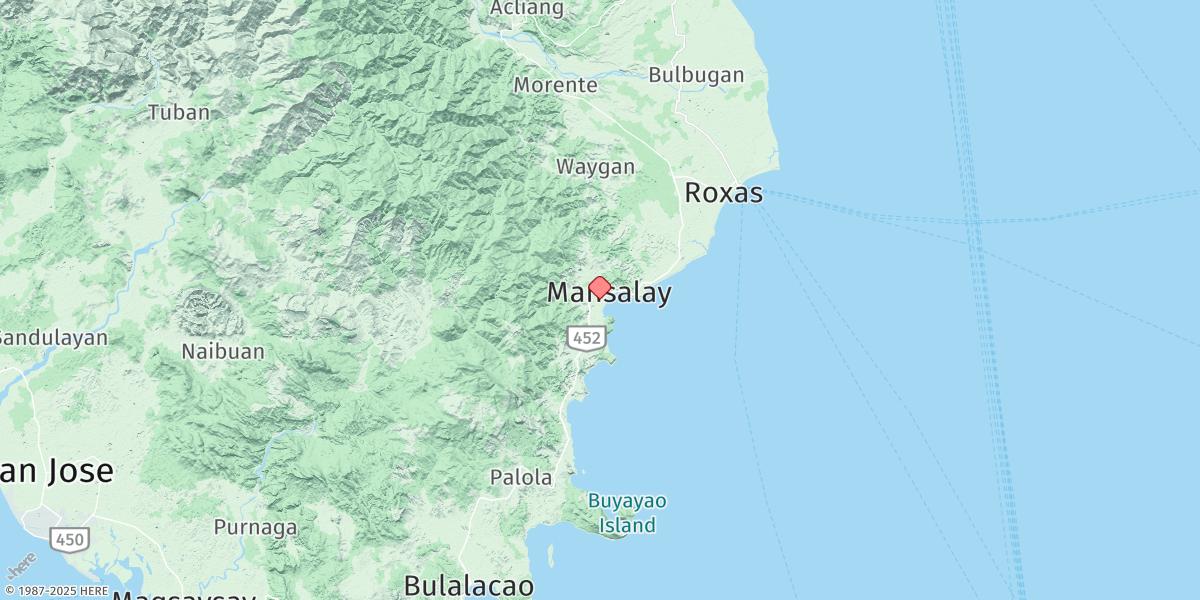 Map of Mansalay