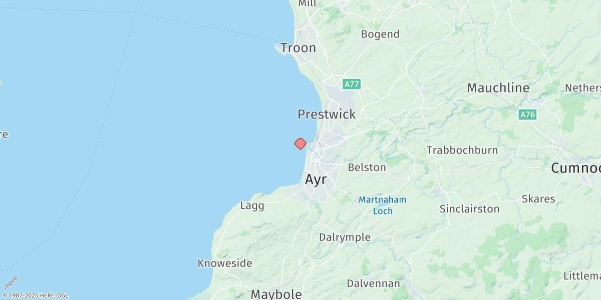 Map of Ayr