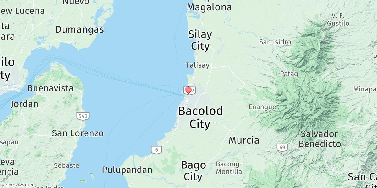 Map of Bacolod