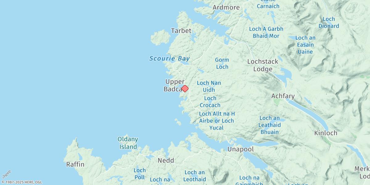 Map of Badcall Bay