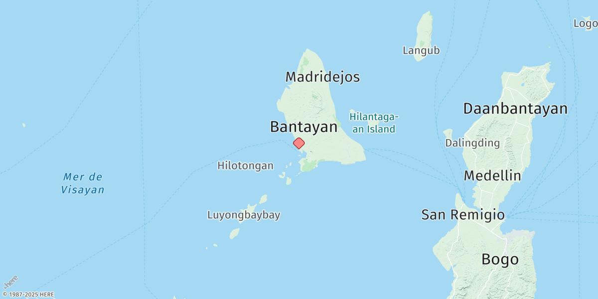 Map of Bantayan Island