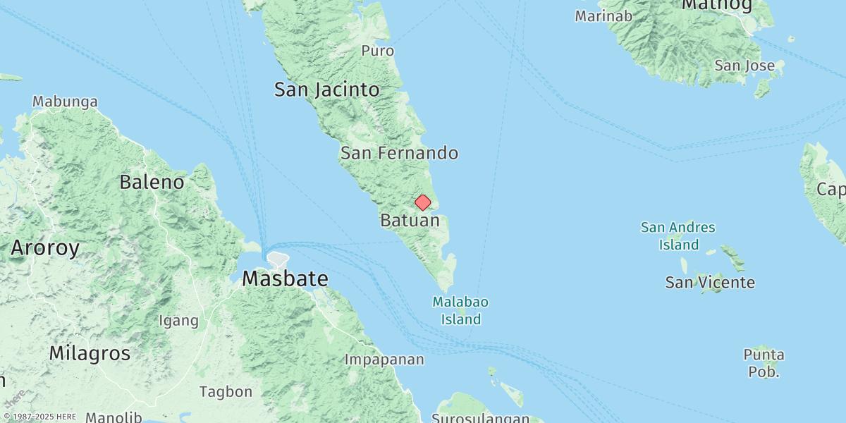 Map of Batuan Bay