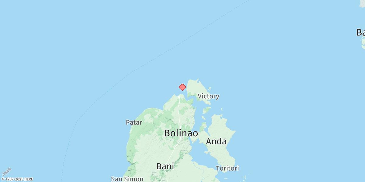 Map of Bolinao