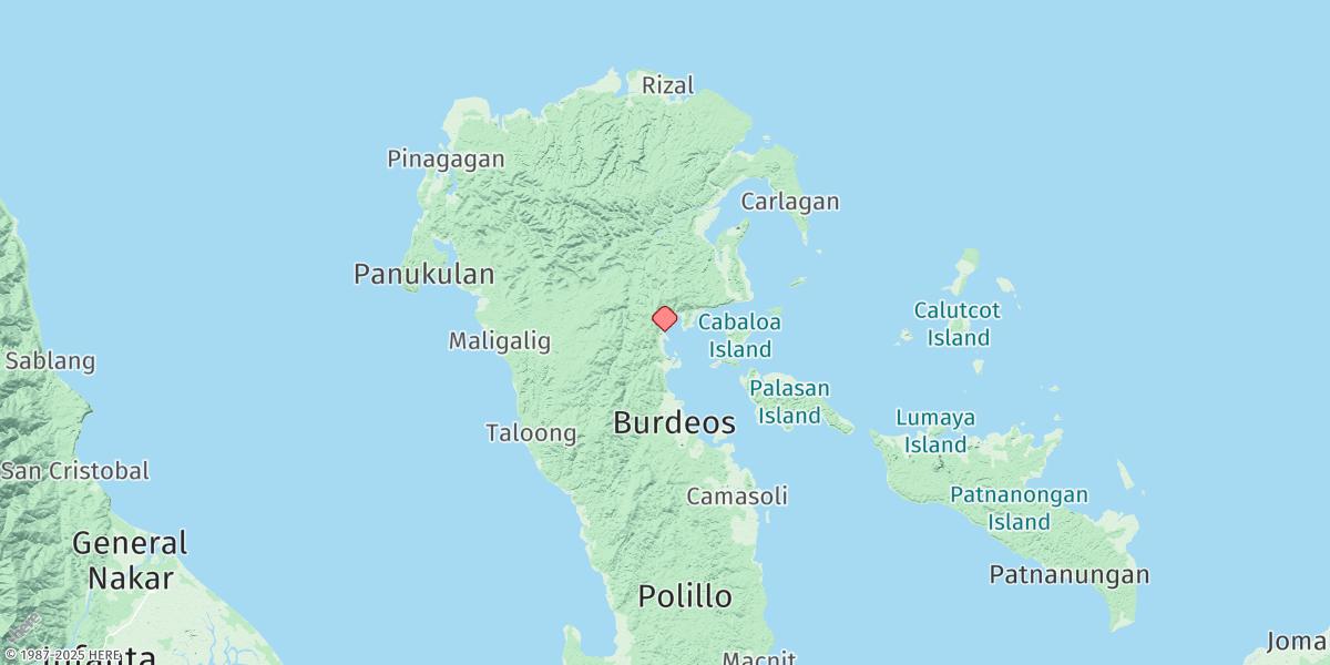 Map of Burdeos Bay