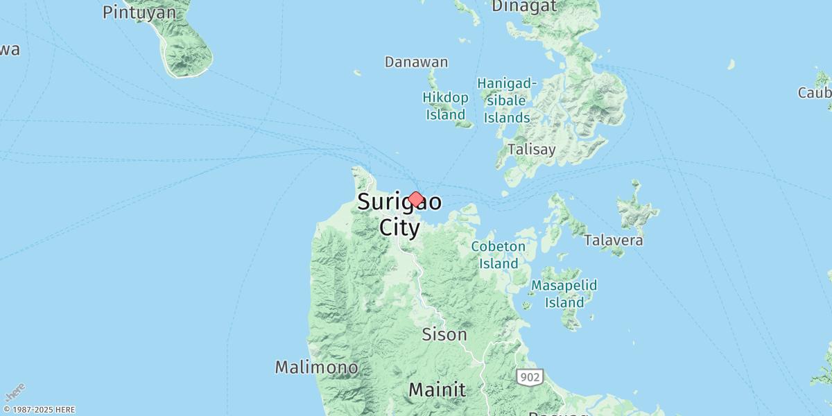 Map of Surigao