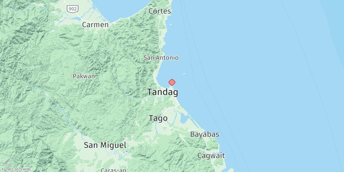 Map of Tandag