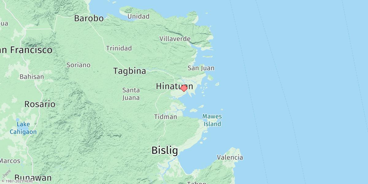 Map of Hinatuan