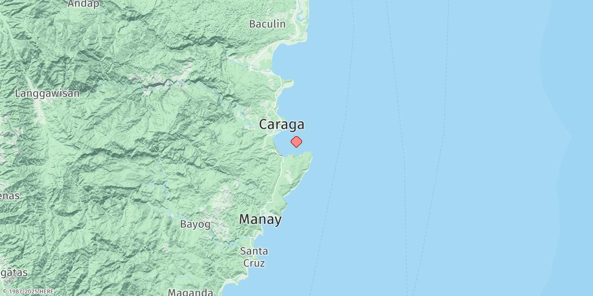 Map of Caraga