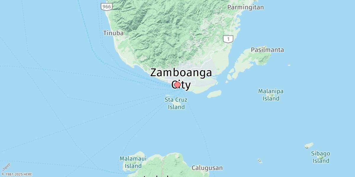 Map of Zamboanga