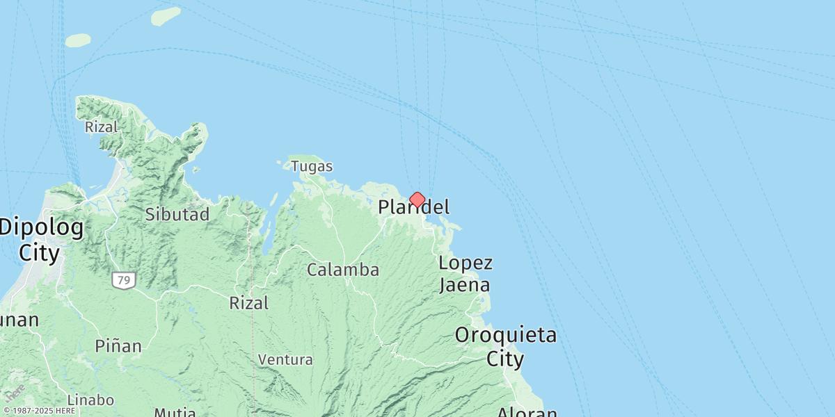 Map of Plaridel