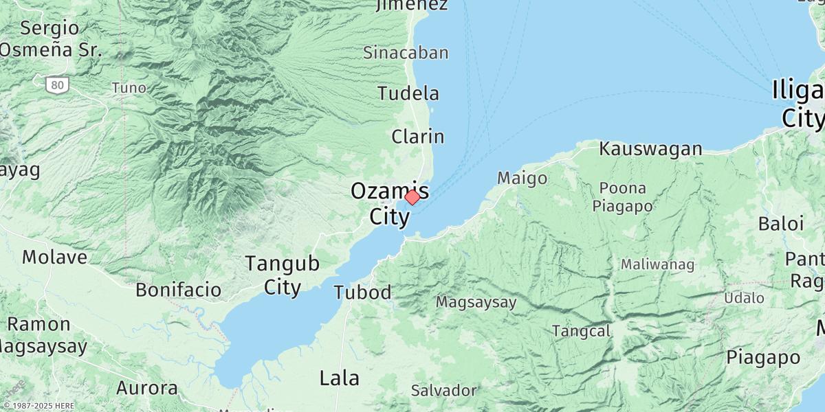 Map of Ozamiz