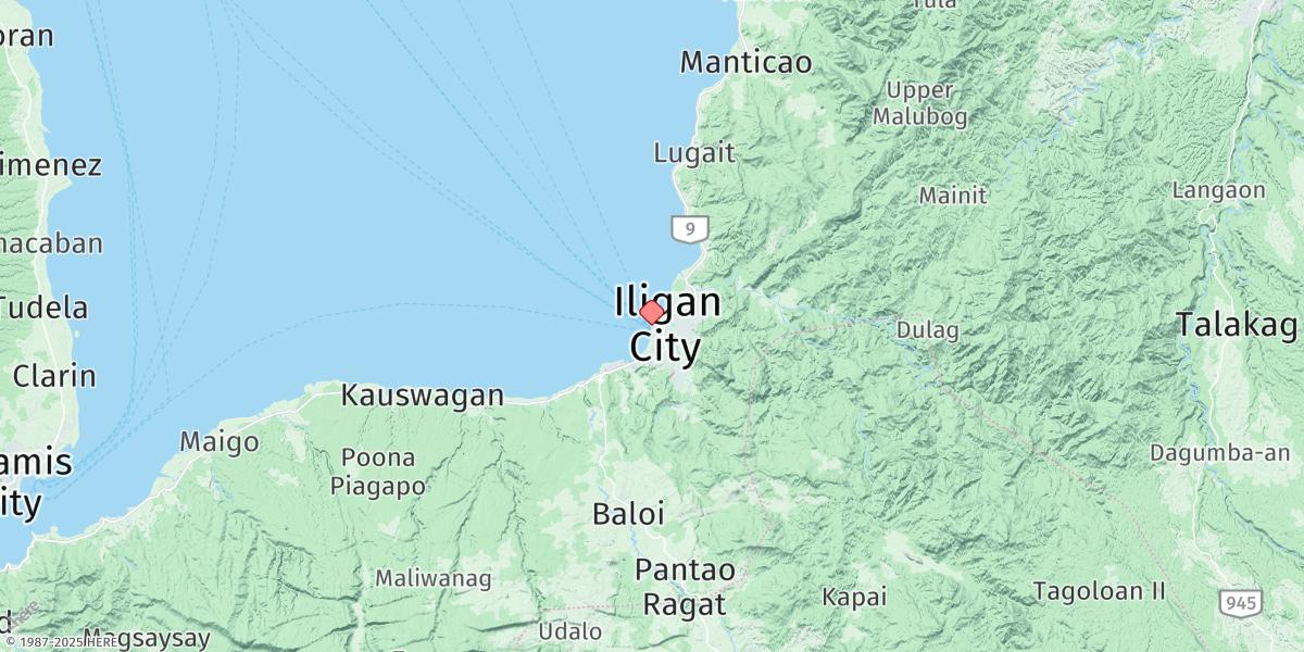 Map of Iligan