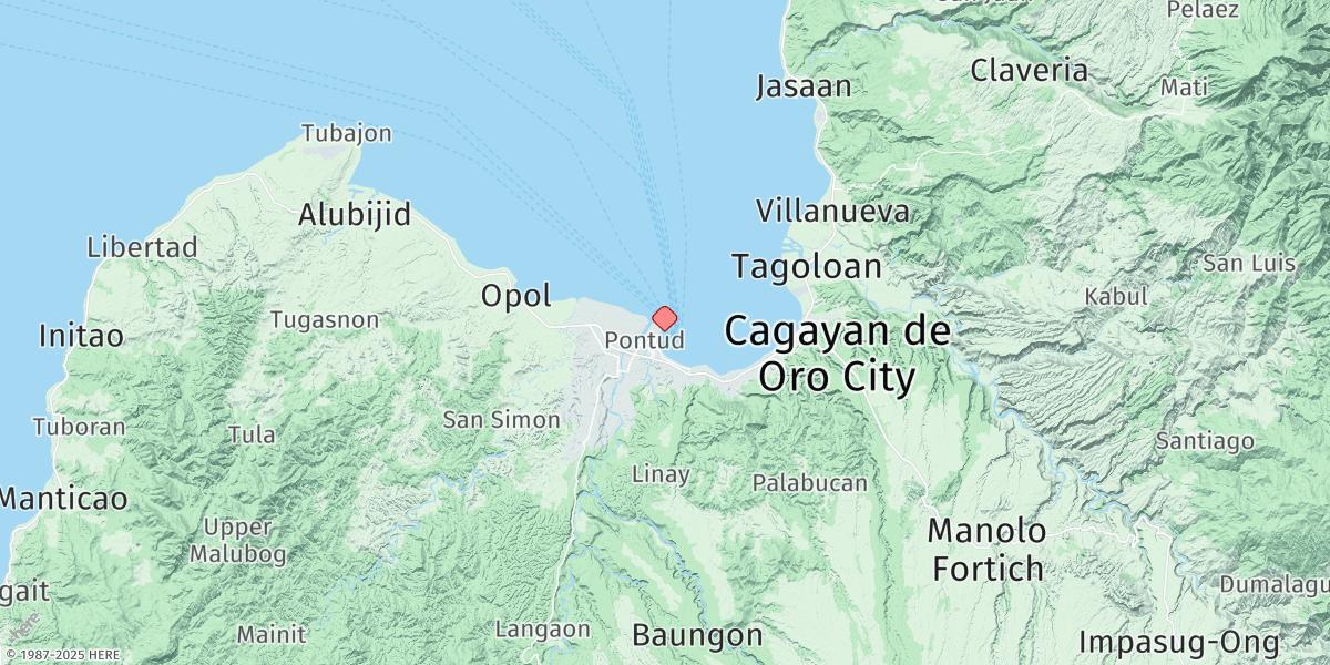 Map of Cagayan De Oro