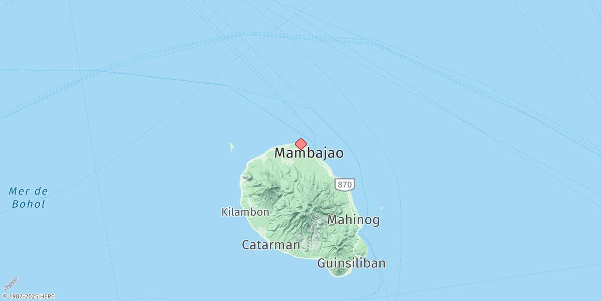 Map of Mambajao